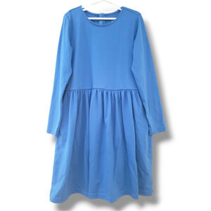 Primary 10 Cornflower Blue Pocket Twirl Dress Longsleeve
